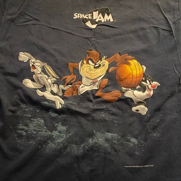 vintage double sided 1996 space jam promo tee - Picture 2 of 6